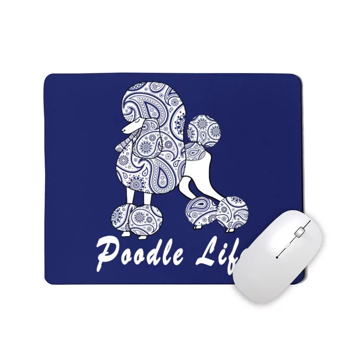 Women Paisley Poodle For Standard Poodle Lovers Mousepad