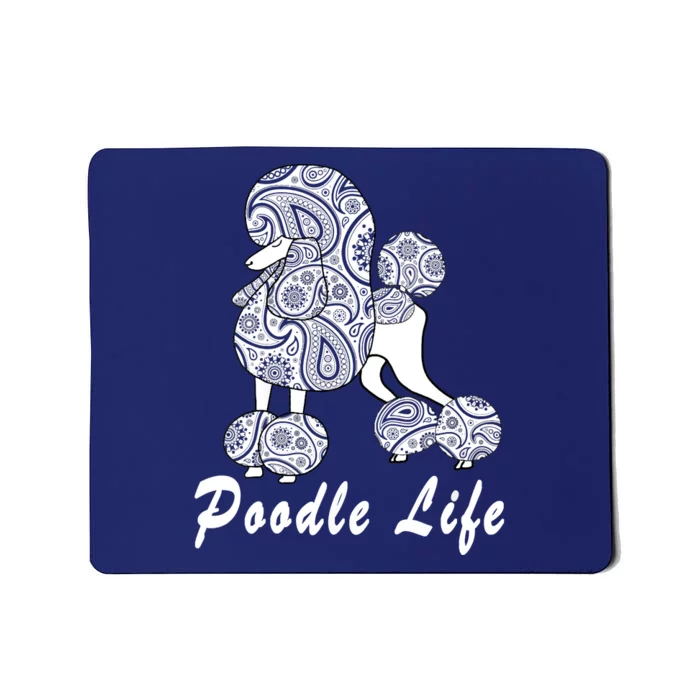 Women Paisley Poodle For Standard Poodle Lovers Mousepad