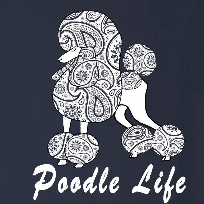 Women Paisley Poodle For Standard Poodle Lovers Toddler Long Sleeve Shirt