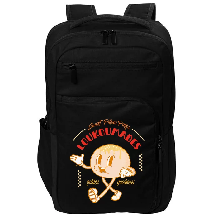 Weet Pillow Purrs Loukoumades Golden Goodness Impact Tech Backpack