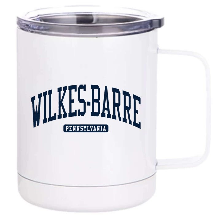 Wilkesbarre Pennsylvania Pa College University Style Front & Back 12oz Stainless Steel Tumbler Cup