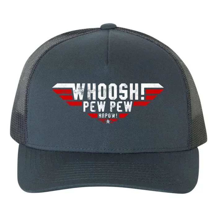 Whoosh! Pew Pew Funny Logo Yupoong Adult 5-Panel Trucker Hat