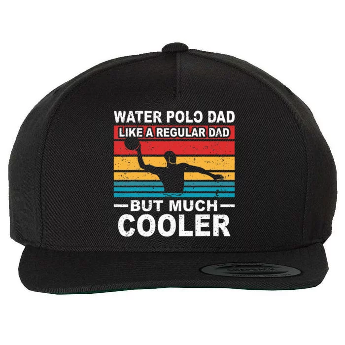 Water Polo Player Father Water Polo Sport Dad Wool Snapback Cap