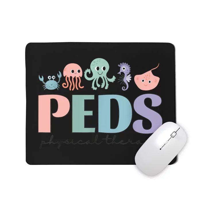 Women Pediatric Physical Therapy Peds Pt Ocean Sea Animal Mousepad