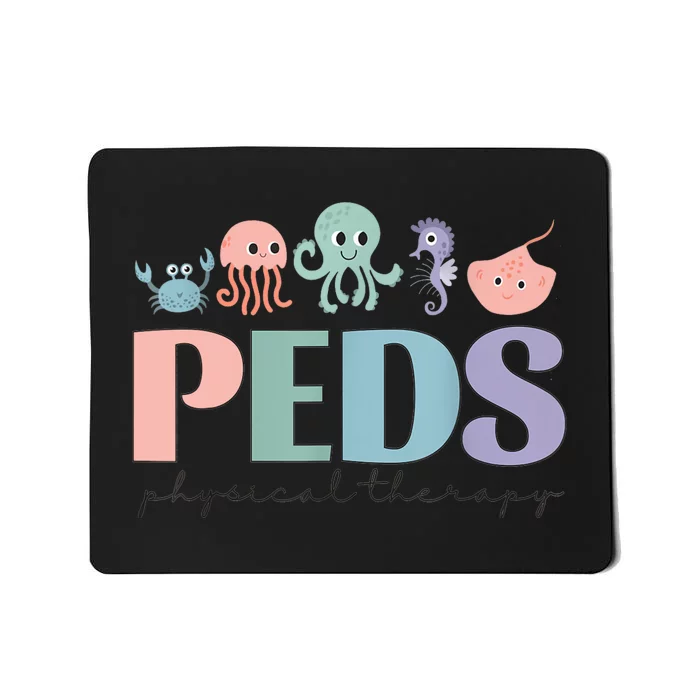 Women Pediatric Physical Therapy Peds Pt Ocean Sea Animal Mousepad