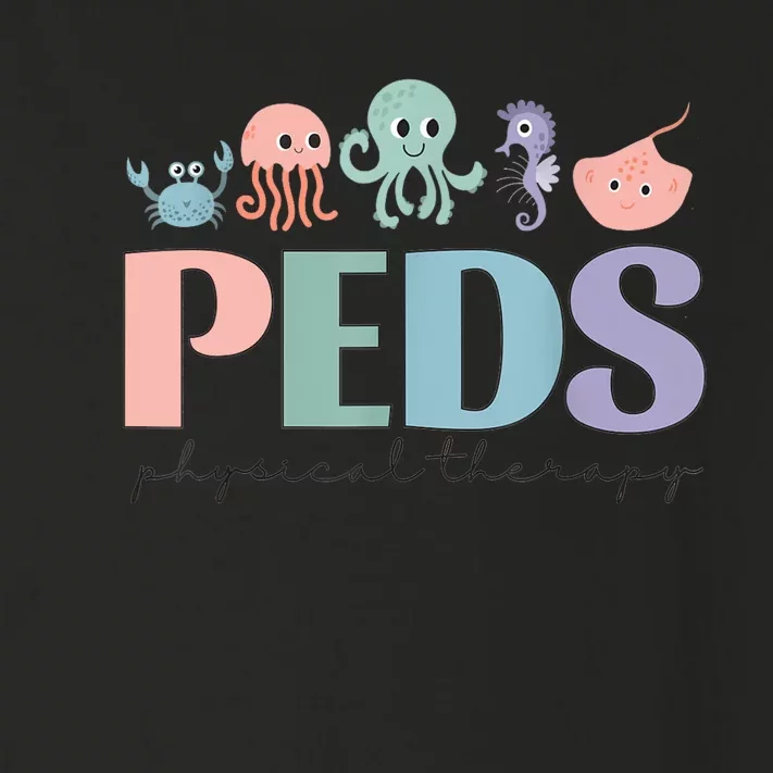 Women Pediatric Physical Therapy Peds Pt Ocean Sea Animal Toddler Long Sleeve Shirt