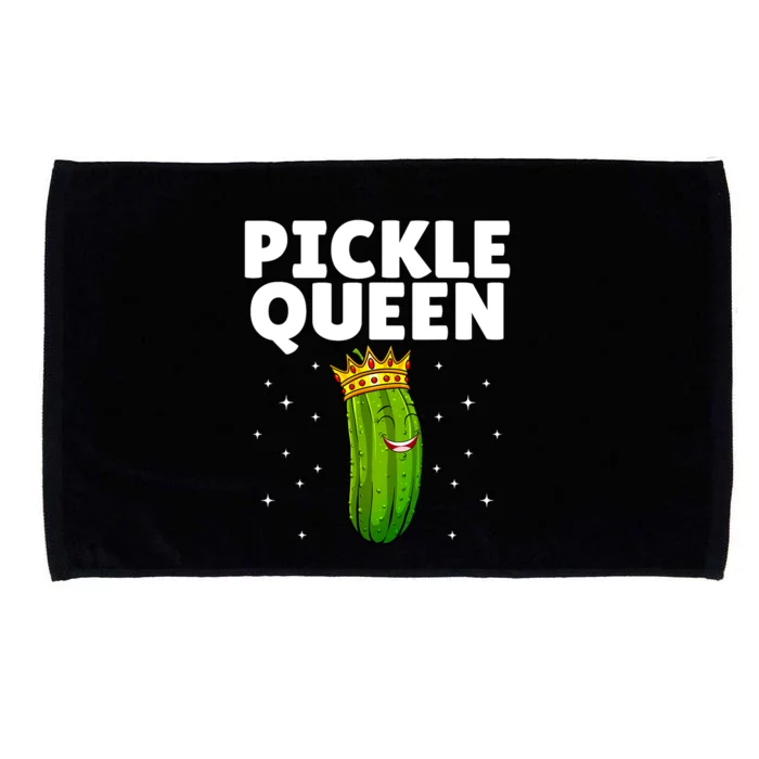 Women Pickle Queen Girl Cucumber Pickle Lover Gift Microfiber Hand Towel