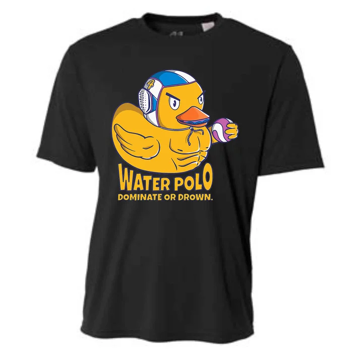 Water Polo Rubber Duck Dominate Or Drown On Cooling Performance Crew T-Shirt