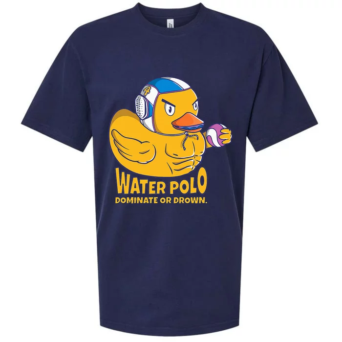 Water Polo Rubber Duck Dominate Or Drown On Sueded Cloud Jersey T-Shirt