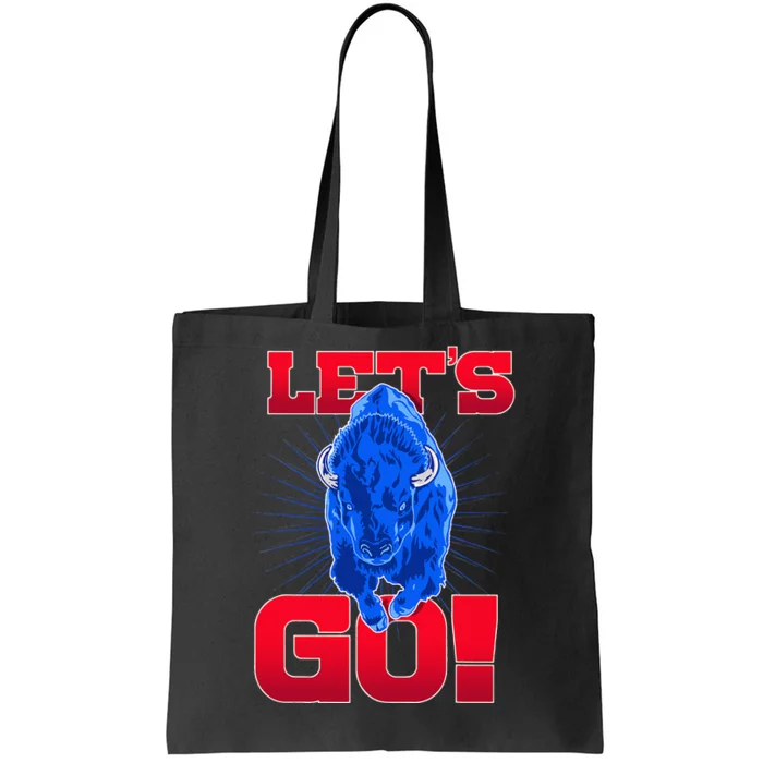 WNY Pride Red & Blue Buffalo Lets Go Buffalo Tote Bag