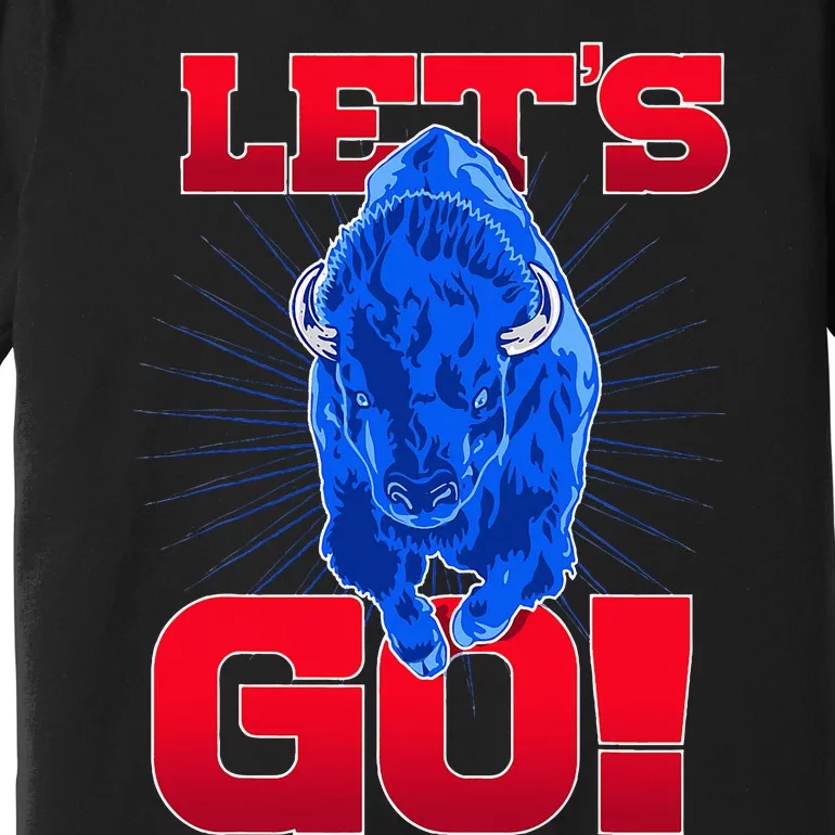 Wny Pride Red & Blue Buffalo LetS Go Buffalo Premium T-Shirt