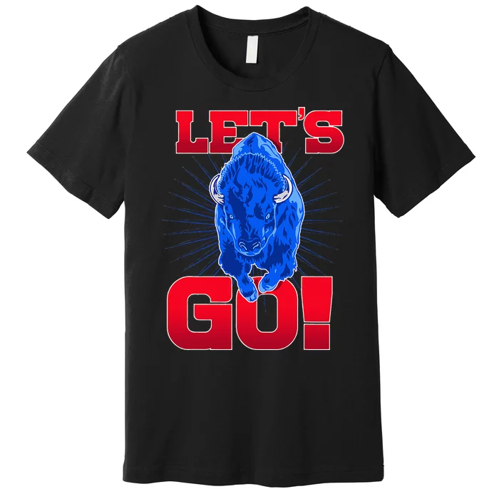 Wny Pride Red & Blue Buffalo LetS Go Buffalo Premium T-Shirt