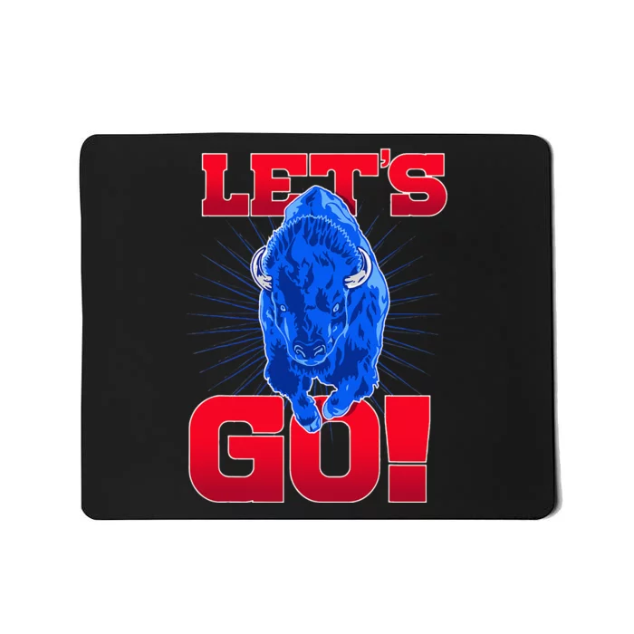 WNY Pride Red & Blue Buffalo Lets Go Buffalo Mousepad