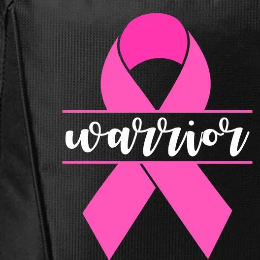 Warrior Pink Ribbon Breast Cancer Month City Backpack