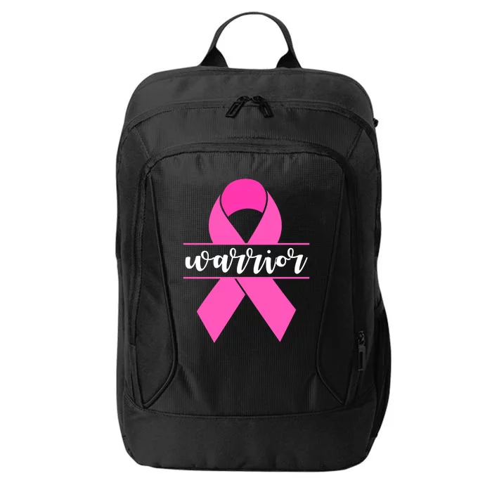 Warrior Pink Ribbon Breast Cancer Month City Backpack