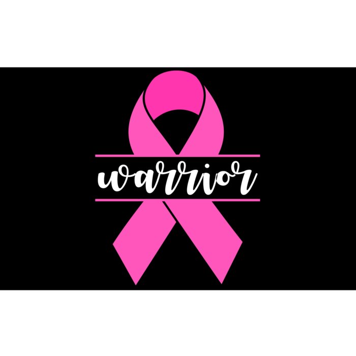 Warrior Pink Ribbon Breast Cancer Month Bumper Sticker