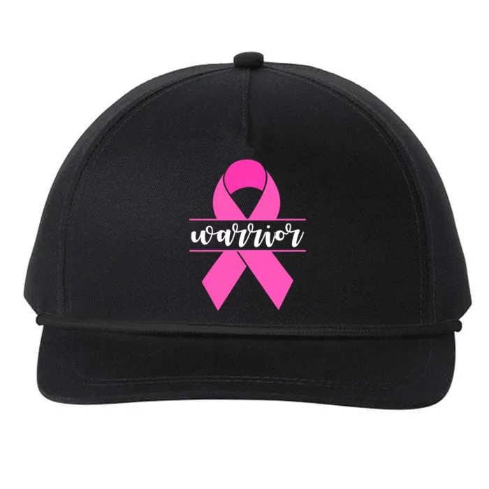 Warrior Pink Ribbon Breast Cancer Month Snapback Five-Panel Rope Hat