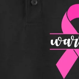 Warrior Pink Ribbon Breast Cancer Month Dry Zone Grid Performance Polo