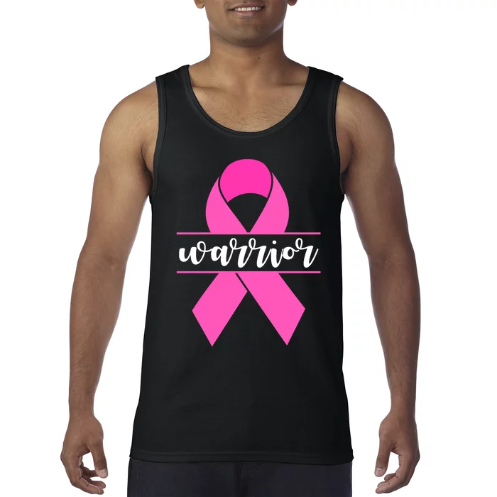 Warrior Pink Ribbon Breast Cancer Month Tank Top