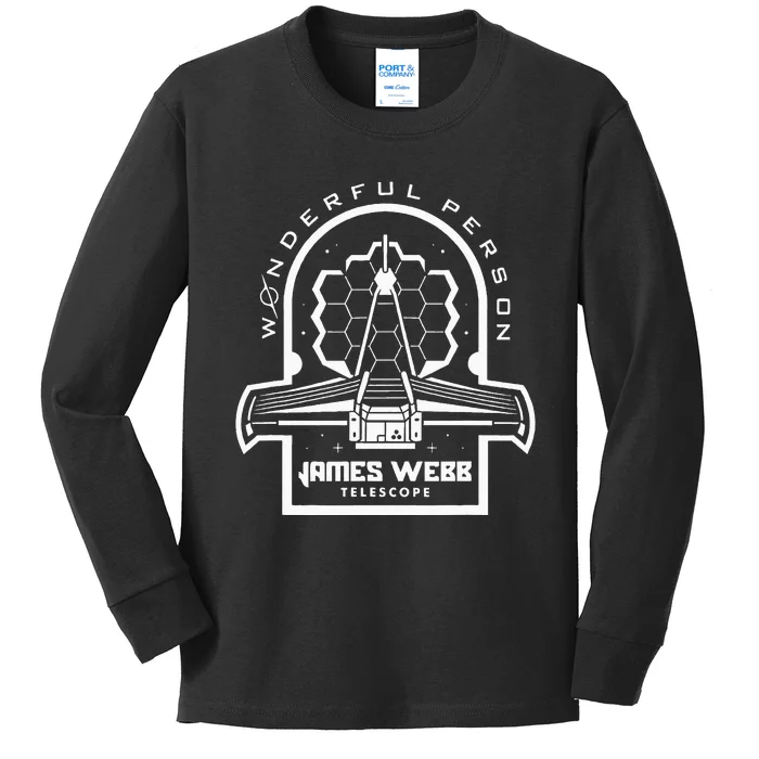 Wonderful Person Space Telescope Kids Long Sleeve Shirt