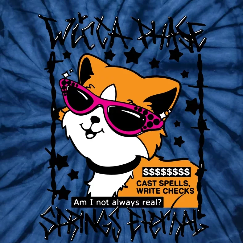 Wicca Phase Springs Eternal Cat Tie-Dye T-Shirt