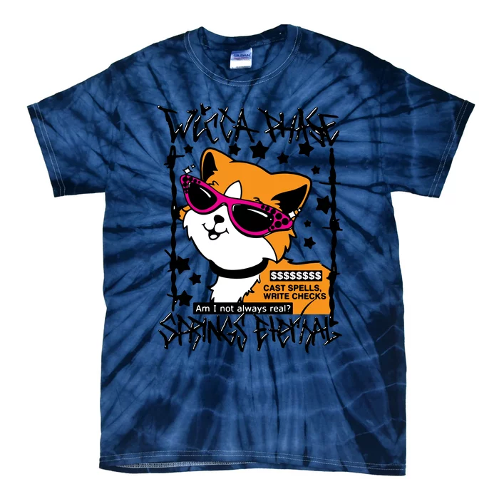 Wicca Phase Springs Eternal Cat Tie-Dye T-Shirt