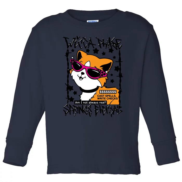 Wicca Phase Springs Eternal Cat Toddler Long Sleeve Shirt