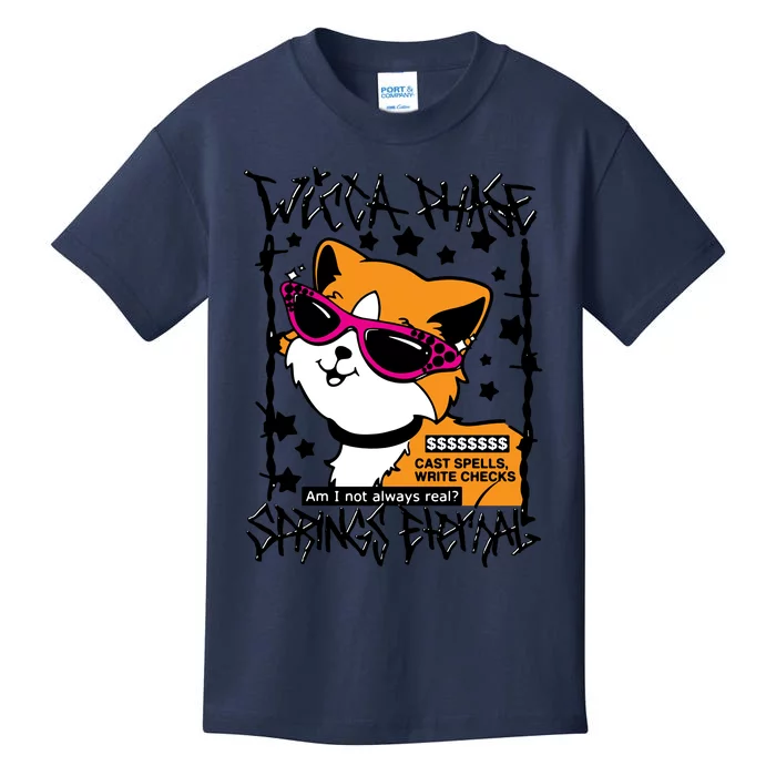 Wicca Phase Springs Eternal Cat Kids T-Shirt