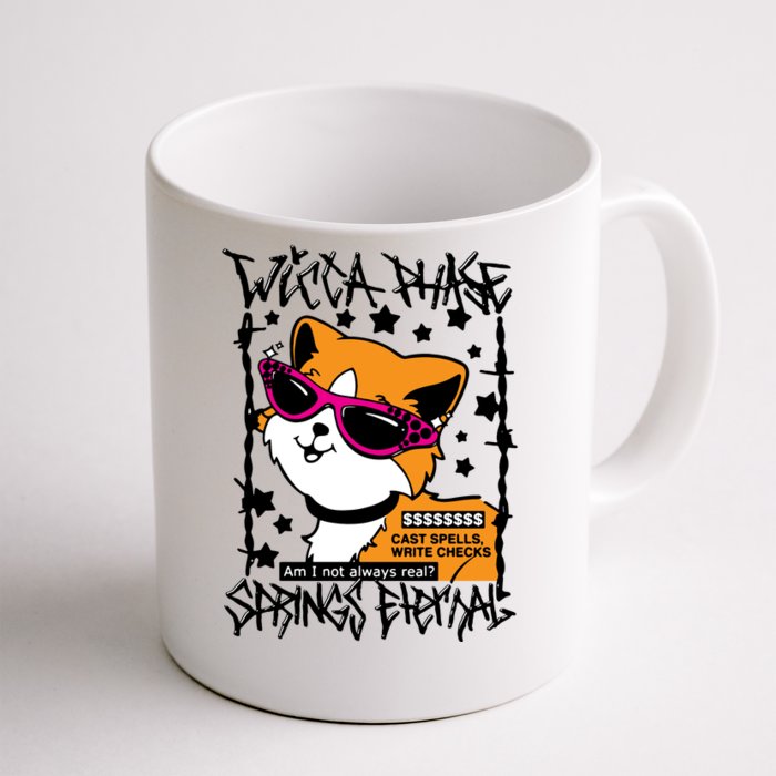 Wicca Phase Springs Eternal Cat Front & Back Coffee Mug