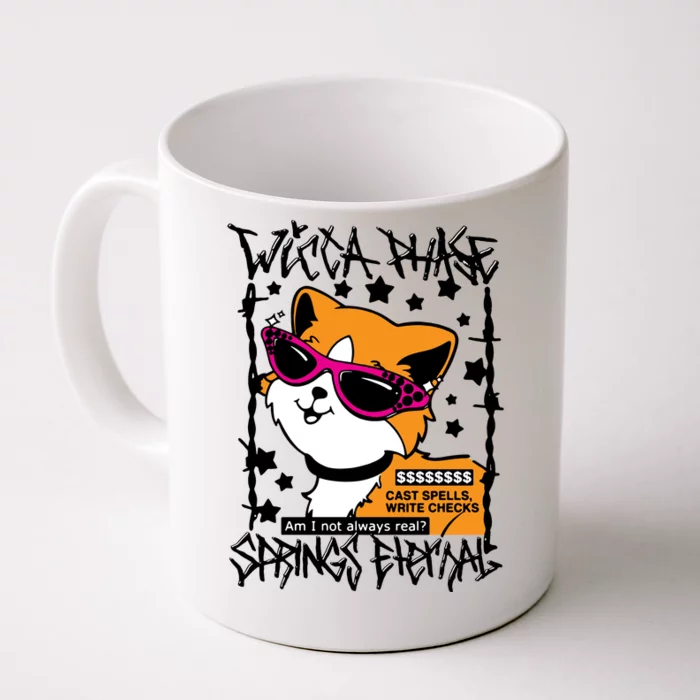 Wicca Phase Springs Eternal Cat Front & Back Coffee Mug