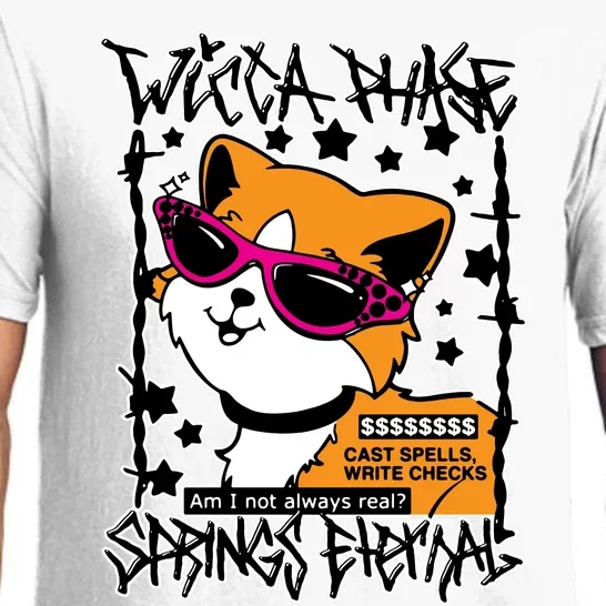 Wicca Phase Springs Eternal Cat Spells Write Checks Pajama Set