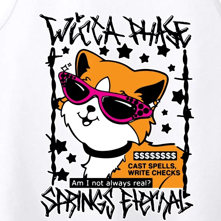 Wicca Phase Springs Eternal Cat Spells Write Checks Performance Tank