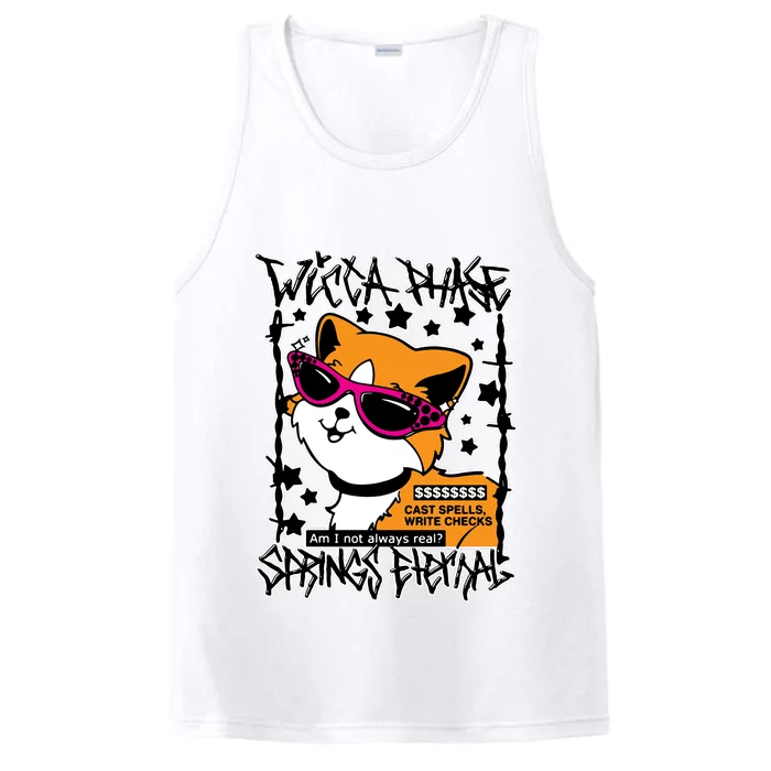 Wicca Phase Springs Eternal Cat Spells Write Checks Performance Tank