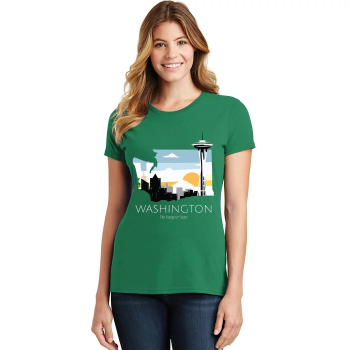 Washington Proud State Motto The Evergreen State Women's T-Shirt