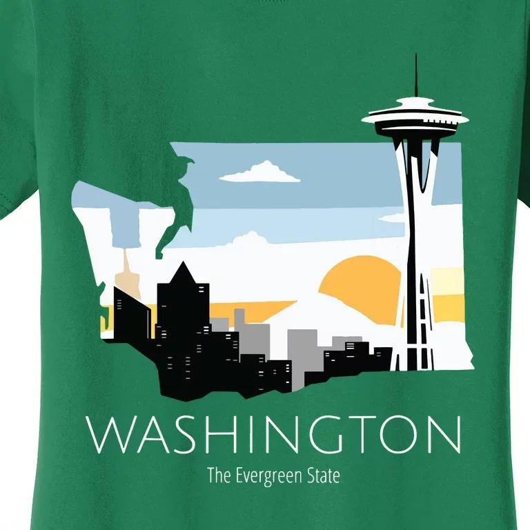 Washington Proud State Motto The Evergreen State Women's T-Shirt