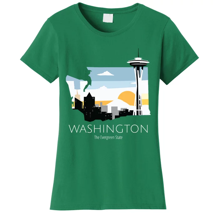 Washington Proud State Motto The Evergreen State Women's T-Shirt