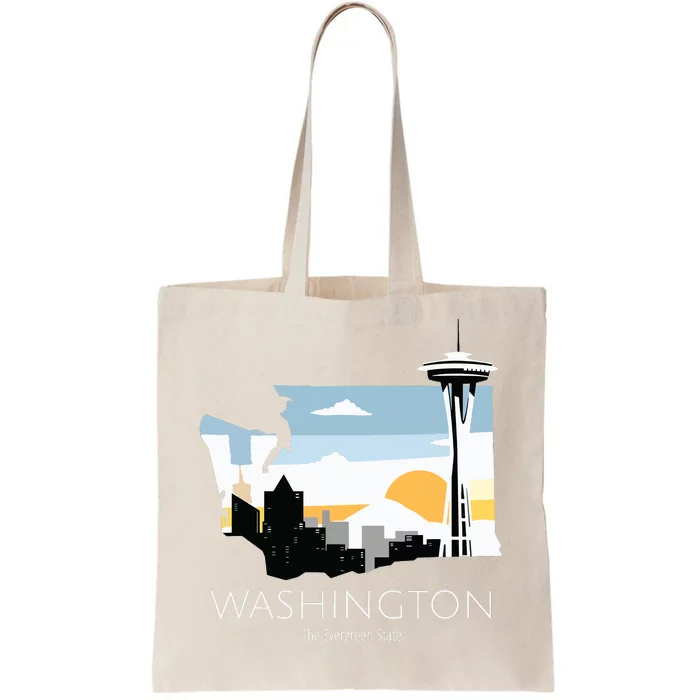 Washington Proud State Motto The Evergreen State Tote Bag