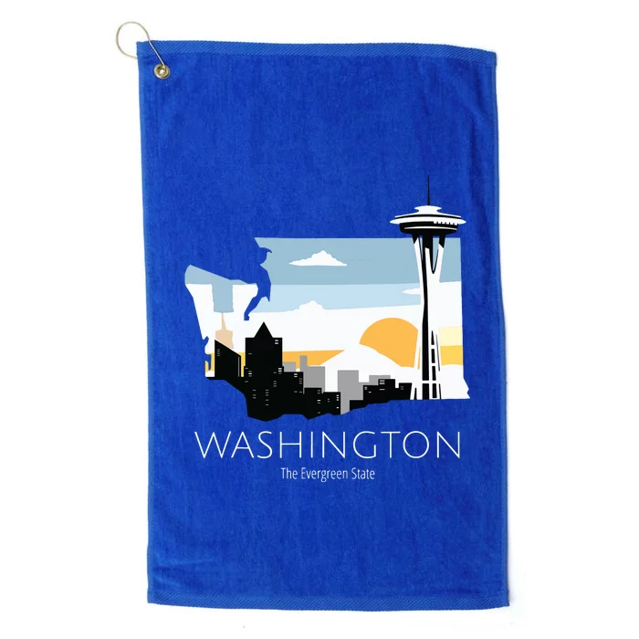 Washington Proud State Motto The Evergreen State Platinum Collection Golf Towel