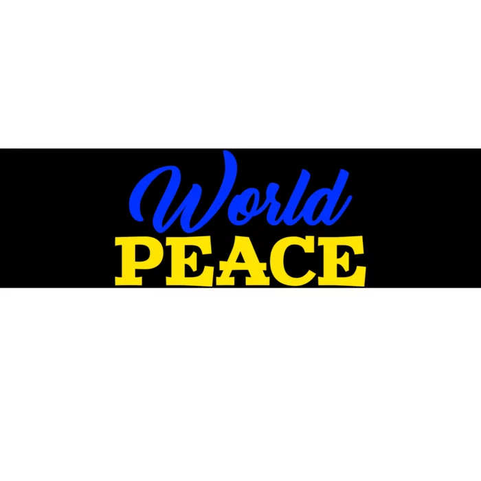 World Peace Support Ukraine Bumper Sticker