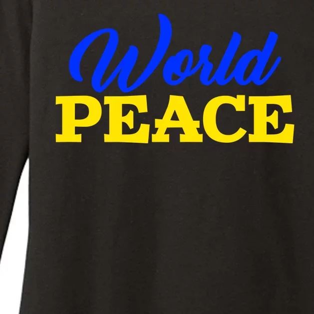 World Peace Support Ukraine Womens CVC Long Sleeve Shirt