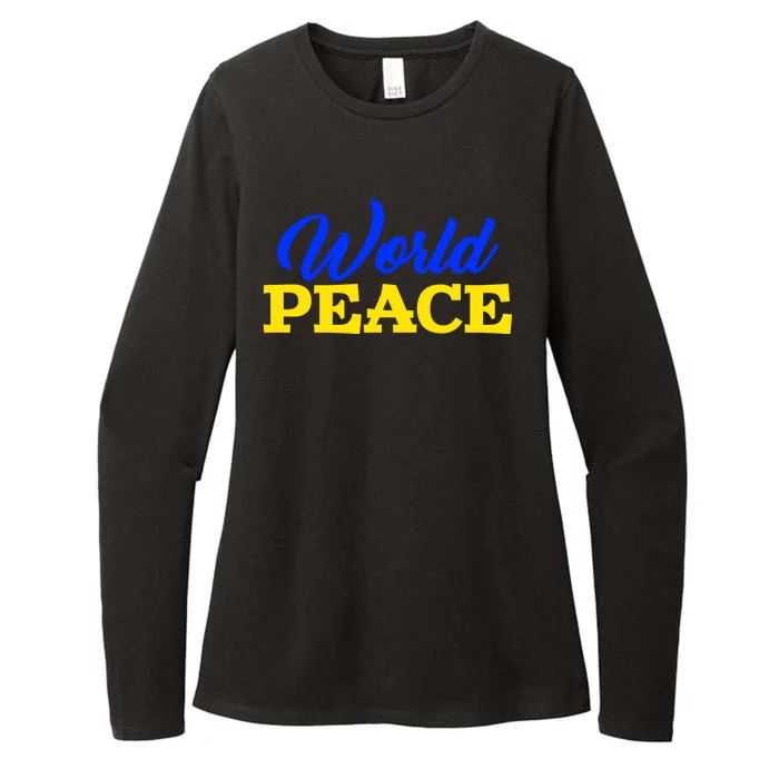 World Peace Support Ukraine Womens CVC Long Sleeve Shirt