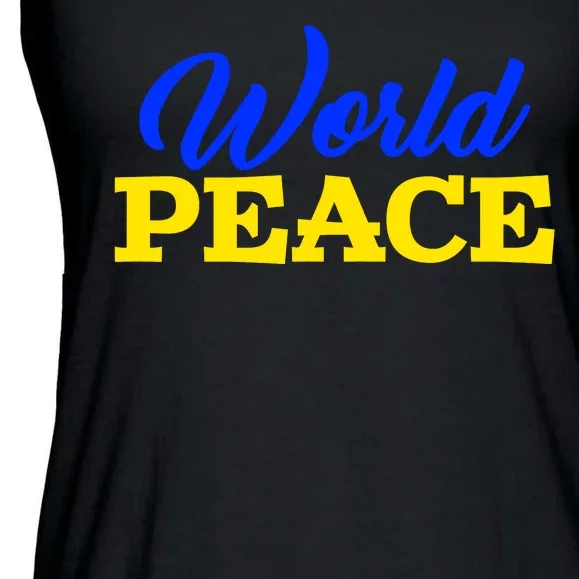 World Peace Support Ukraine Ladies Essential Flowy Tank