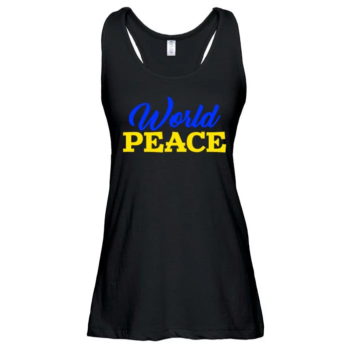 World Peace Support Ukraine Ladies Essential Flowy Tank