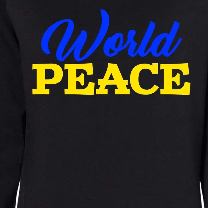 World Peace Support Ukraine Womens California Wash Sweatshirt