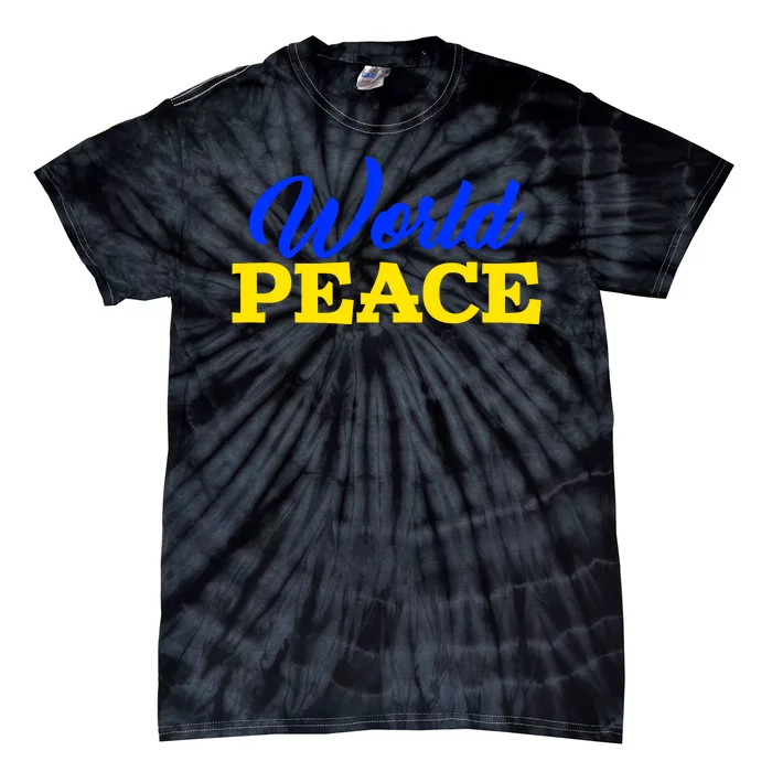 World Peace Support Ukraine Tie-Dye T-Shirt