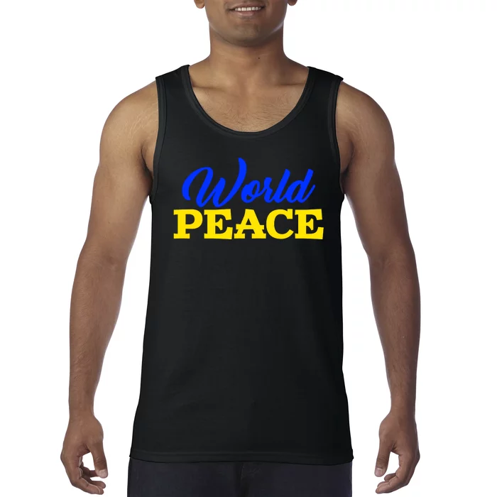 World Peace Support Ukraine Tank Top