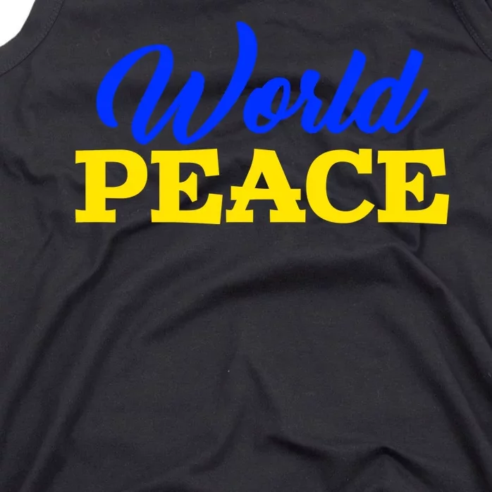 World Peace Support Ukraine Tank Top