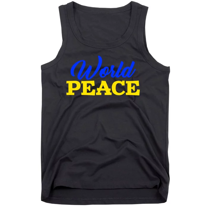 World Peace Support Ukraine Tank Top