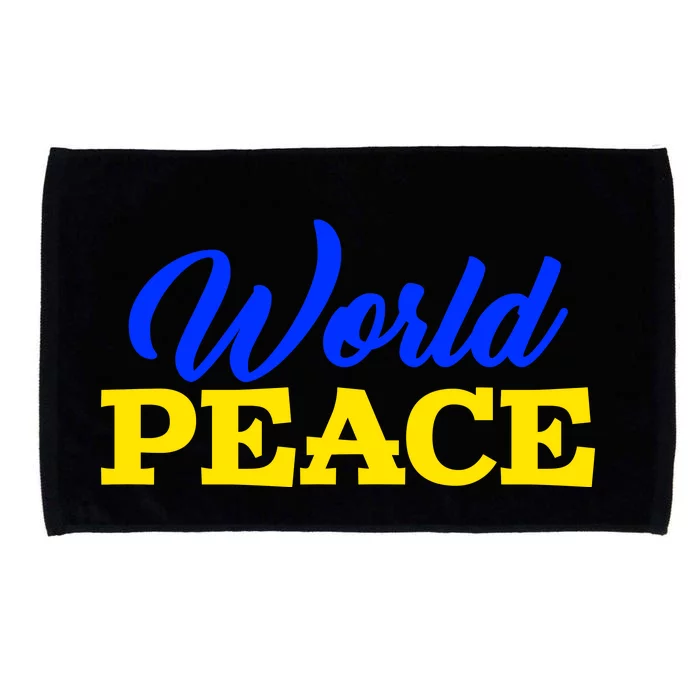 World Peace Support Ukraine Microfiber Hand Towel