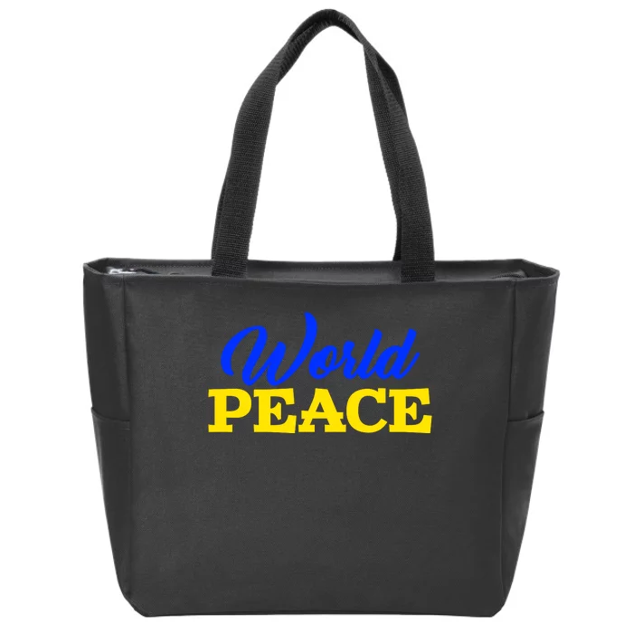 World Peace Support Ukraine Zip Tote Bag